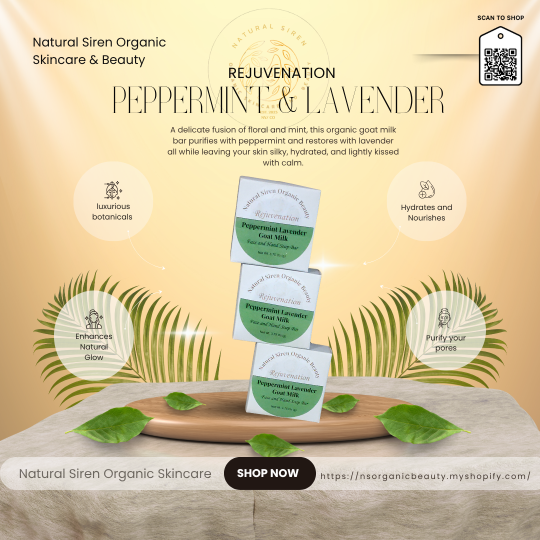 Peppermint & Green Tea Rejuvenation Soap by Natural Siren