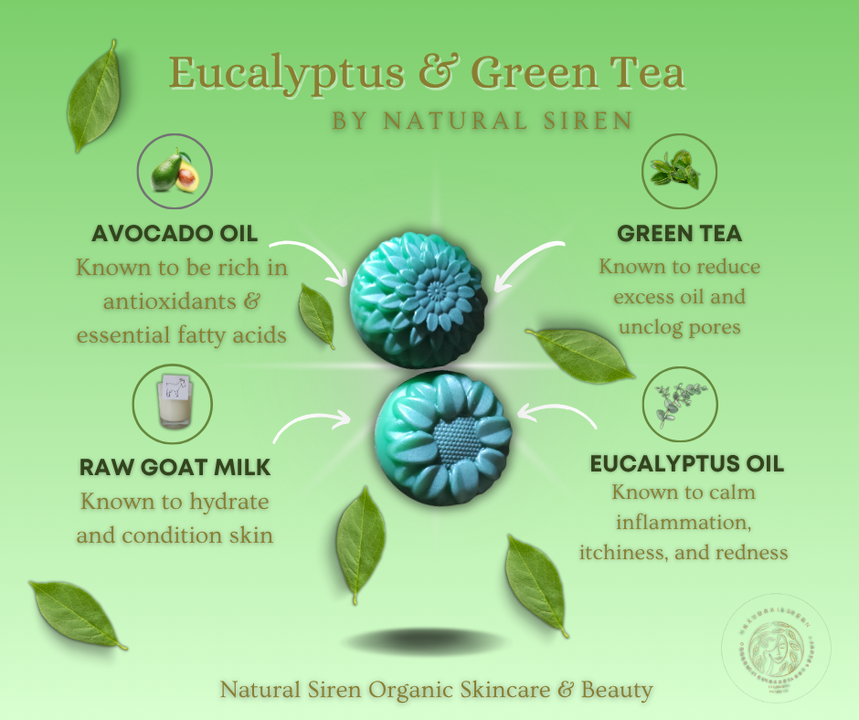 Eucalyptus & Green Tea Soothing Soap by Natural Siren